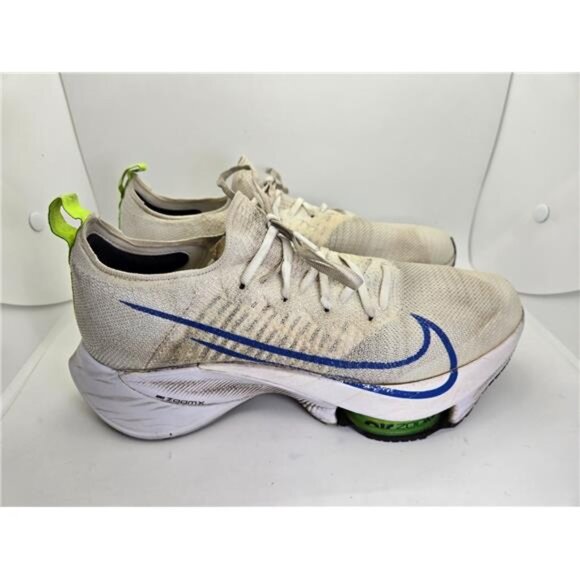 Nike Air Zoom Tempo Next% Flyknit Shoes Mens 9.5 White Running Athletic Sneakers main image 8